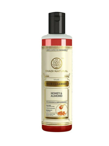 Шампунь для волос " Мед и Миндаль ", ( Honey & Almond Hair cleanser),  210 мл  Khadi Natural